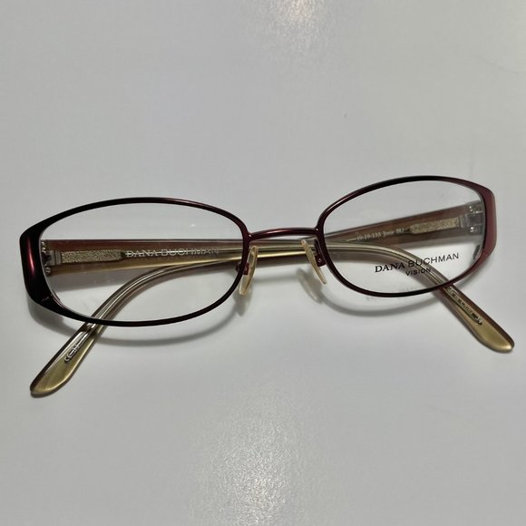 New DANA BUCHMAN Eyeglasses Jonie Burgundy Size 49-19-133 - Picture 4 of 16